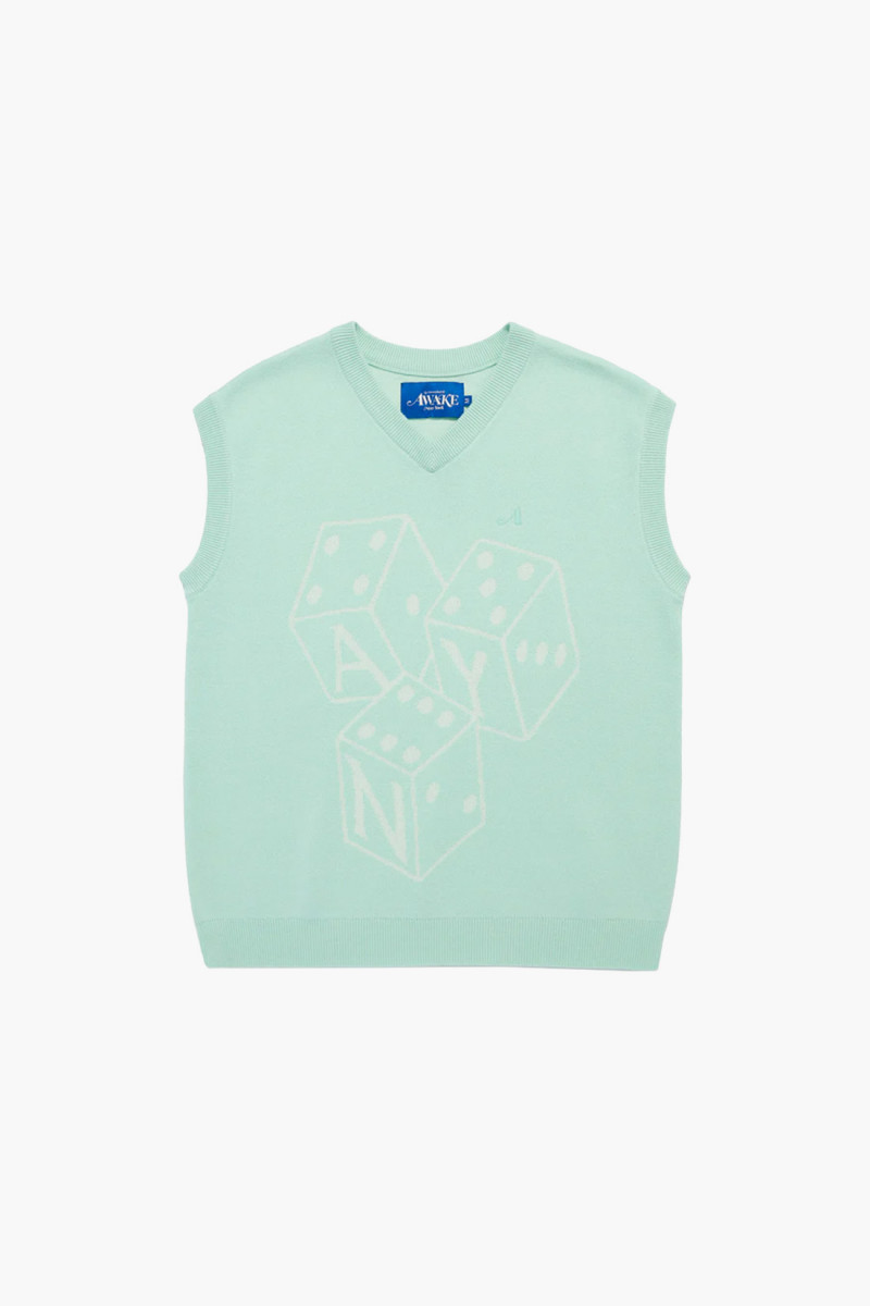 Dice vest Mint
