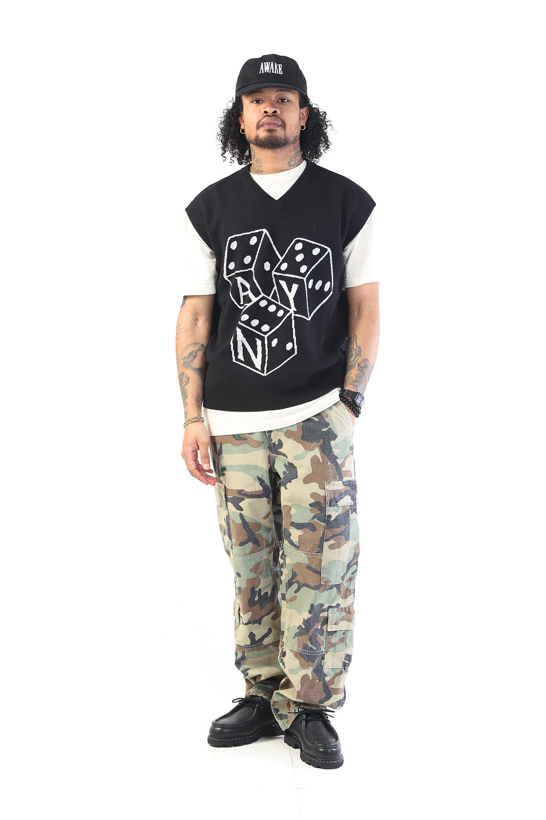 Dice vest Black