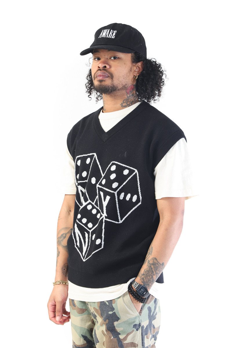 Dice vest Black