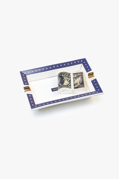 Ceramic incense tray Navy