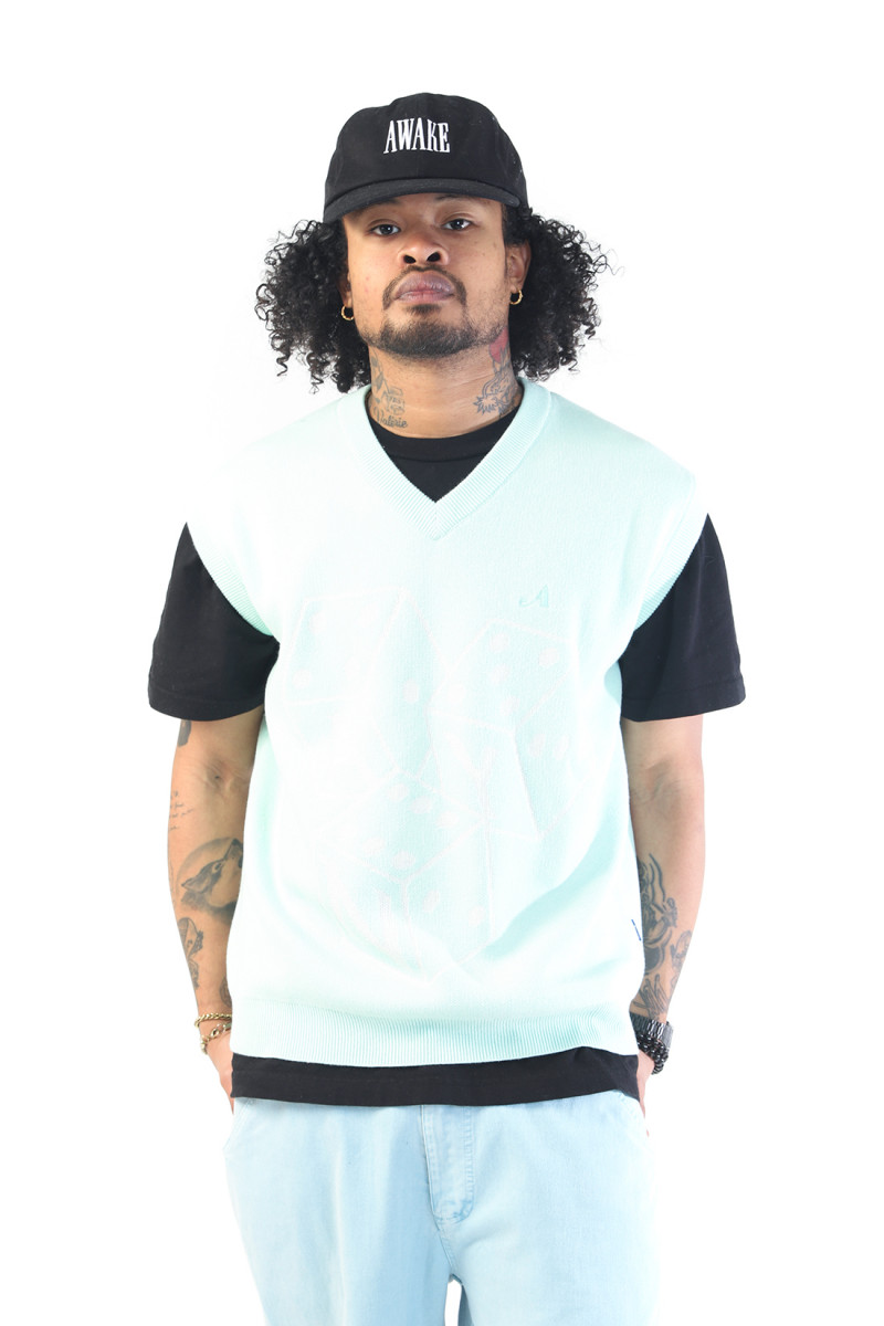 Dice vest Mint