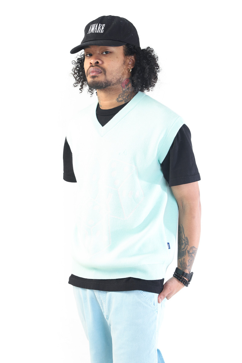 Dice vest Mint