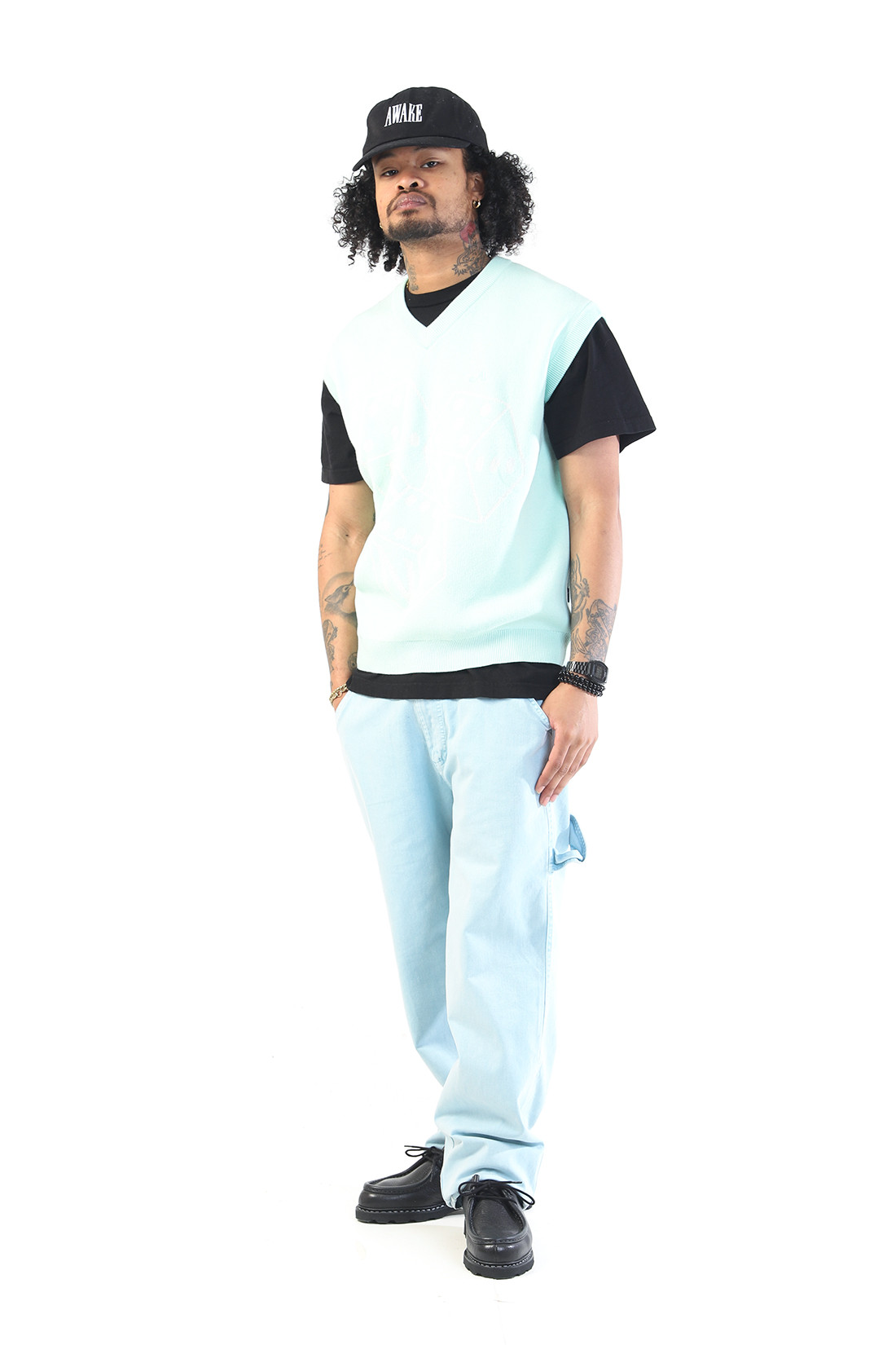 Dice vest Mint