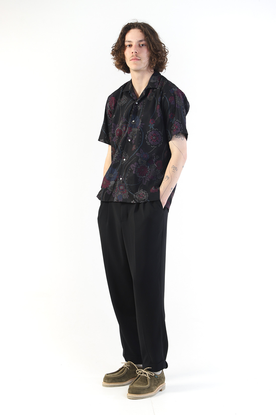 Pantalon carotte Noir