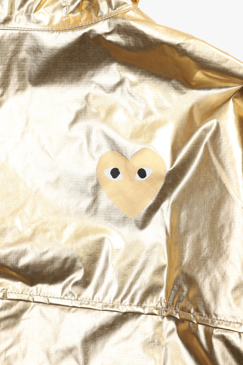 K-way hoodie zip gold emblem Gold