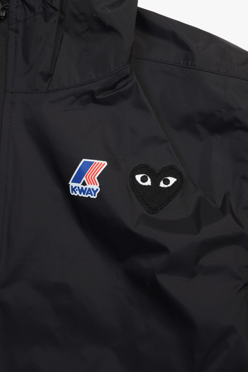 K-way hoodie zip black emblem Black