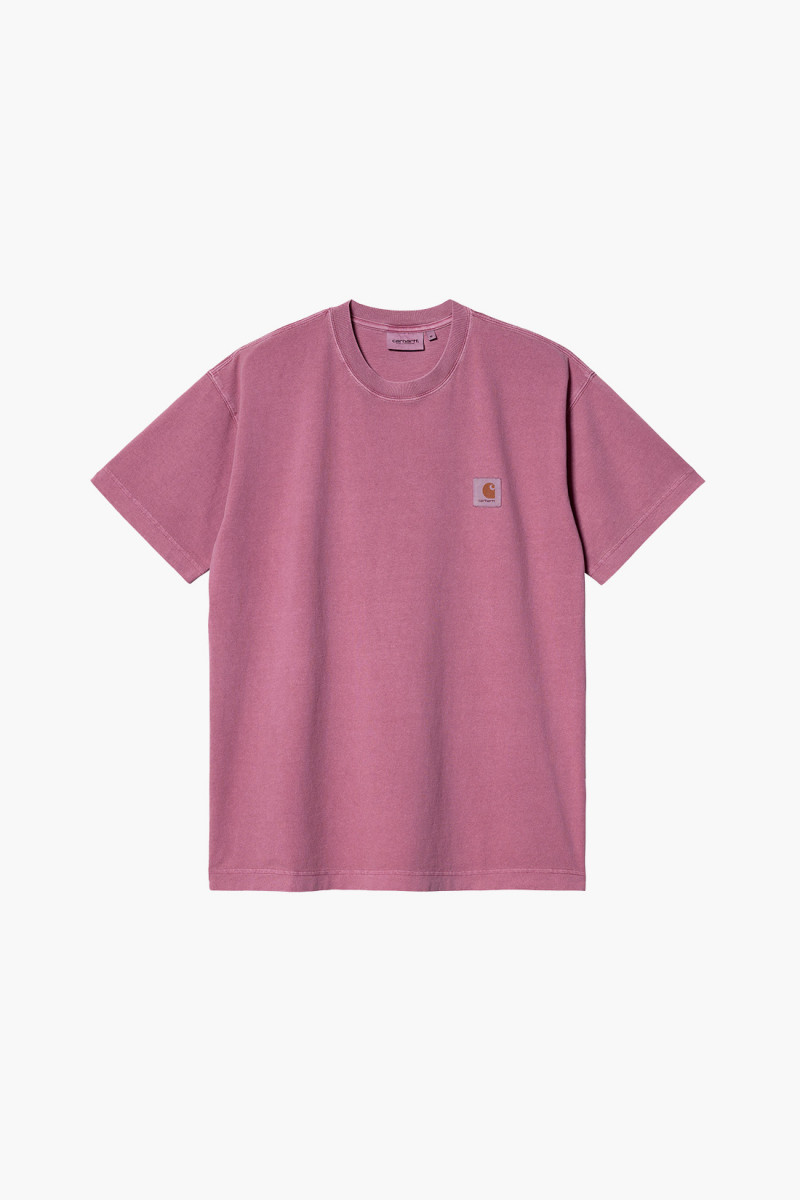 S/s nelson tee garment dyed Magenta