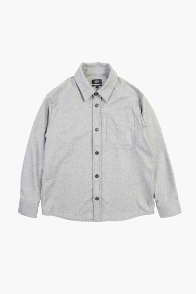 A.p.c. Surchemise basile brodee Gri - GRADUATE STORE