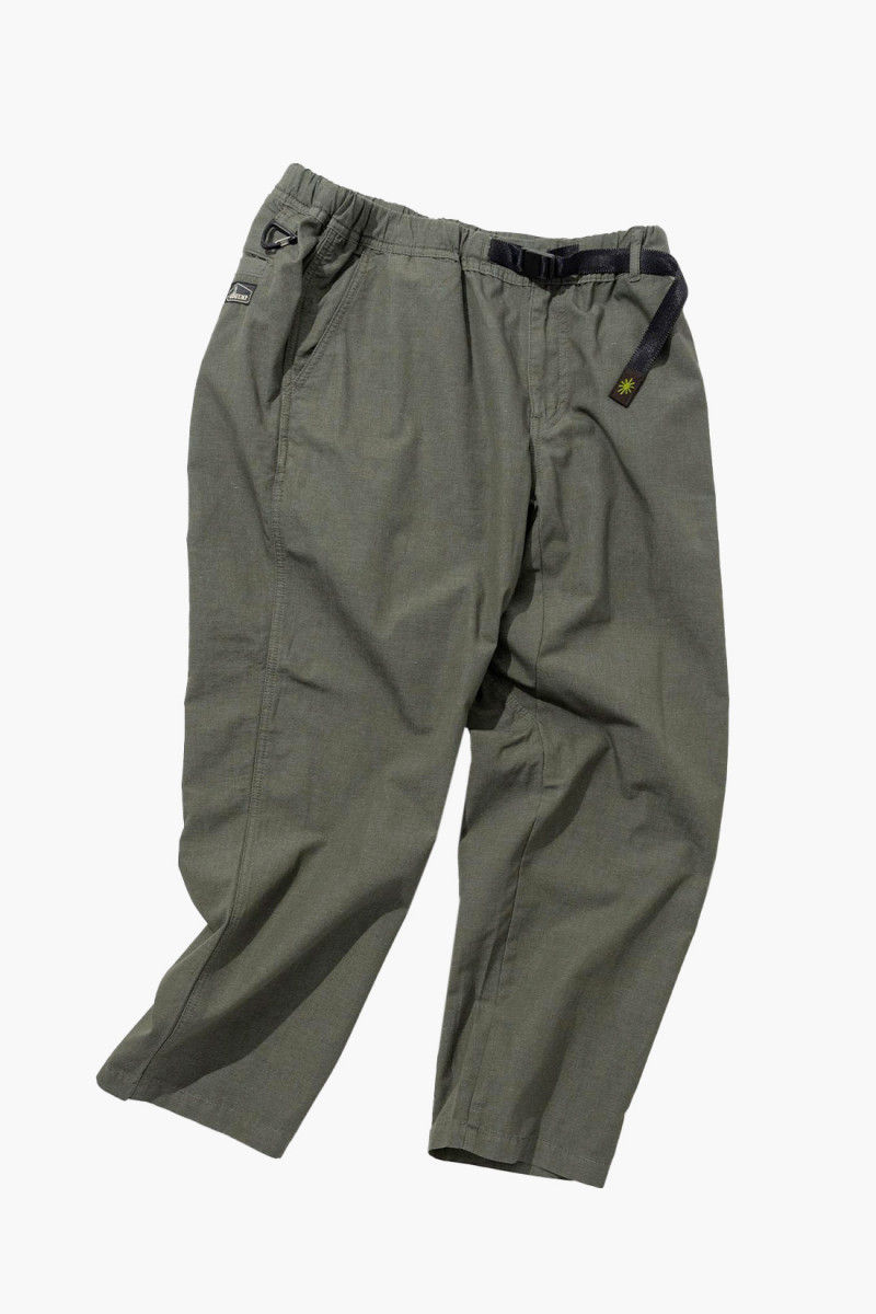 Hemp utility basic pants Deep forest green
