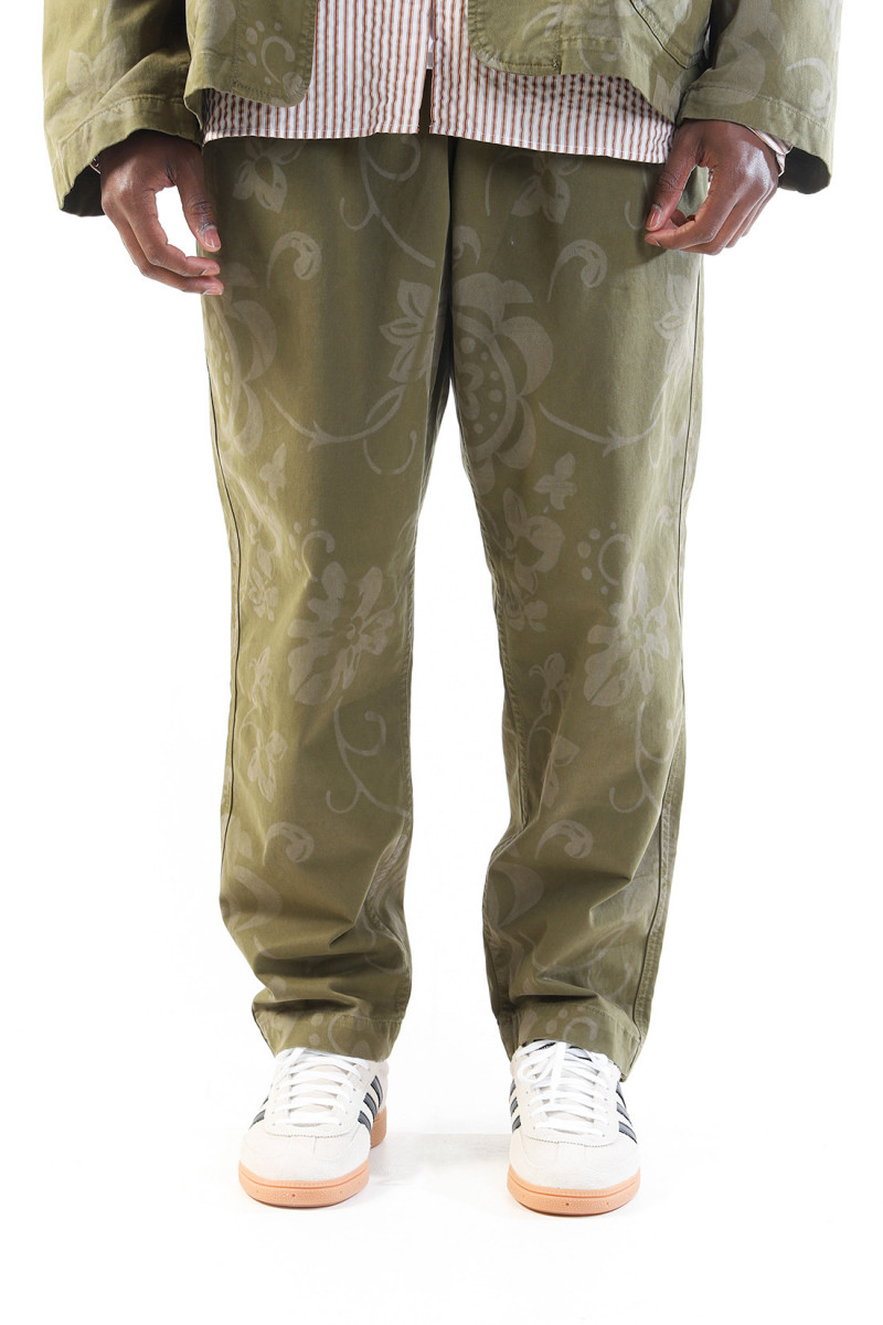 Alva skate trouser Olive floral