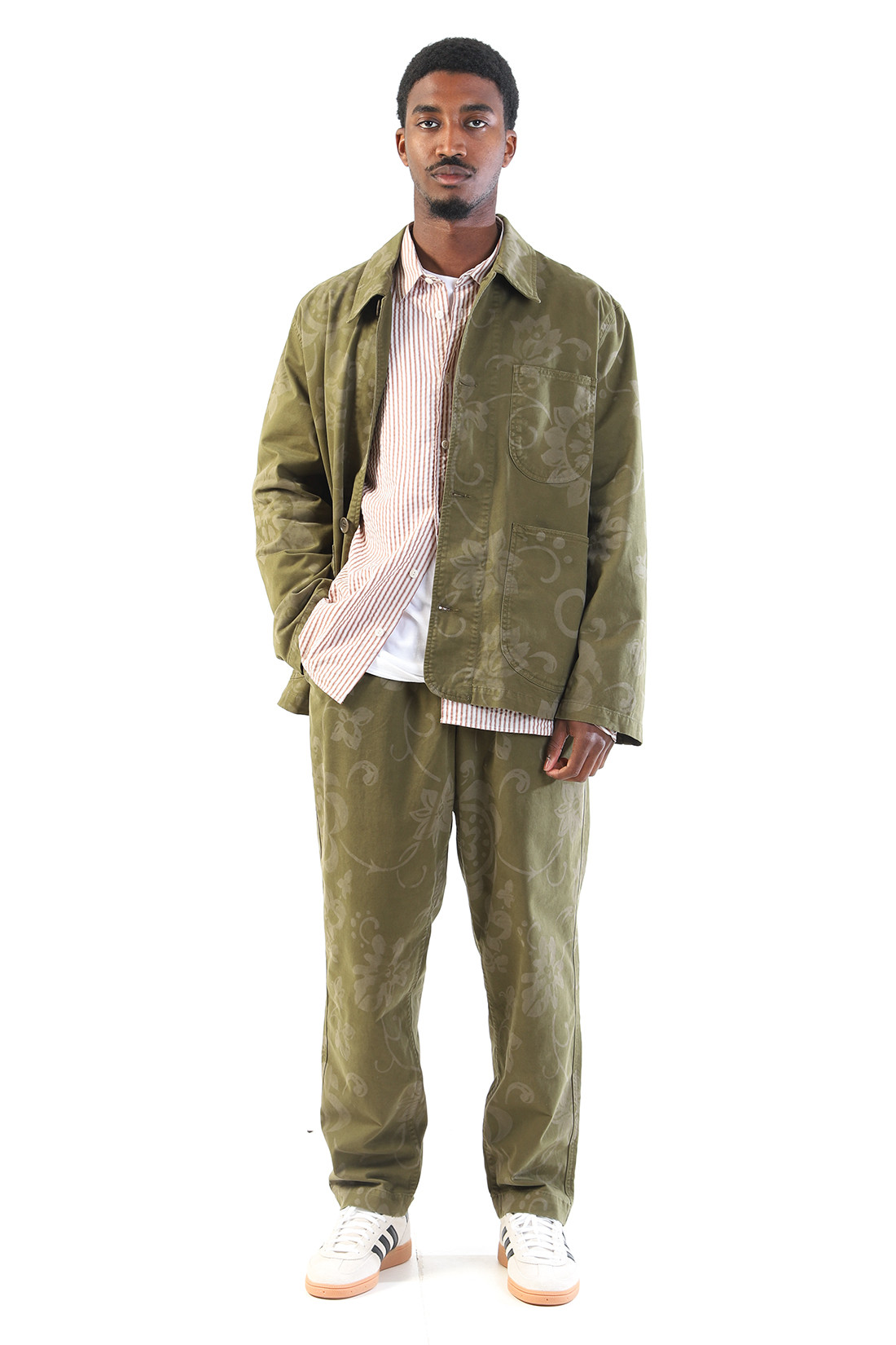 Alva skate trouser Olive floral