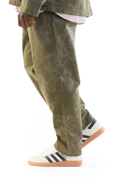 Ymc Alva skate trouser Olive floral - GRADUATE STORE