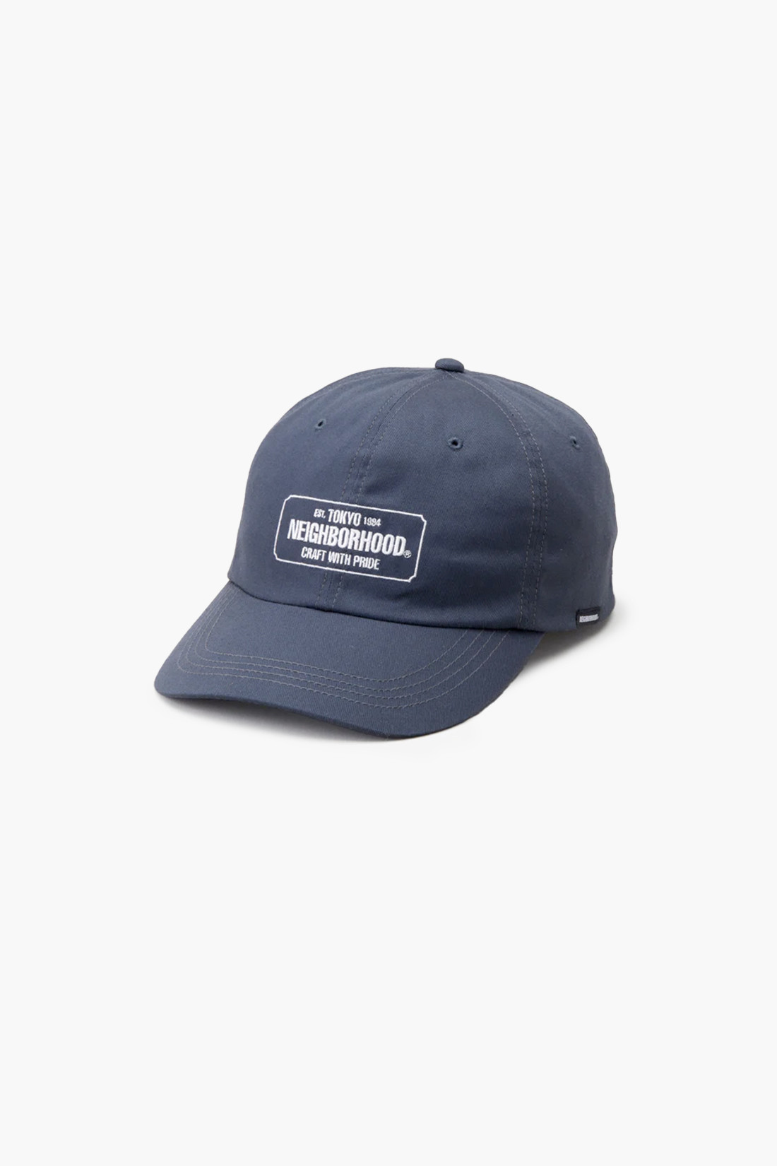 Woven logo dad cap Charcoal