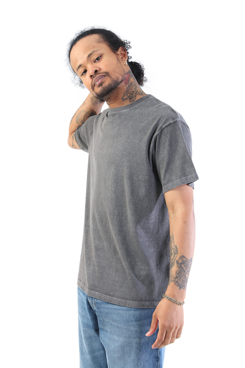 S/s crew tee P-grey