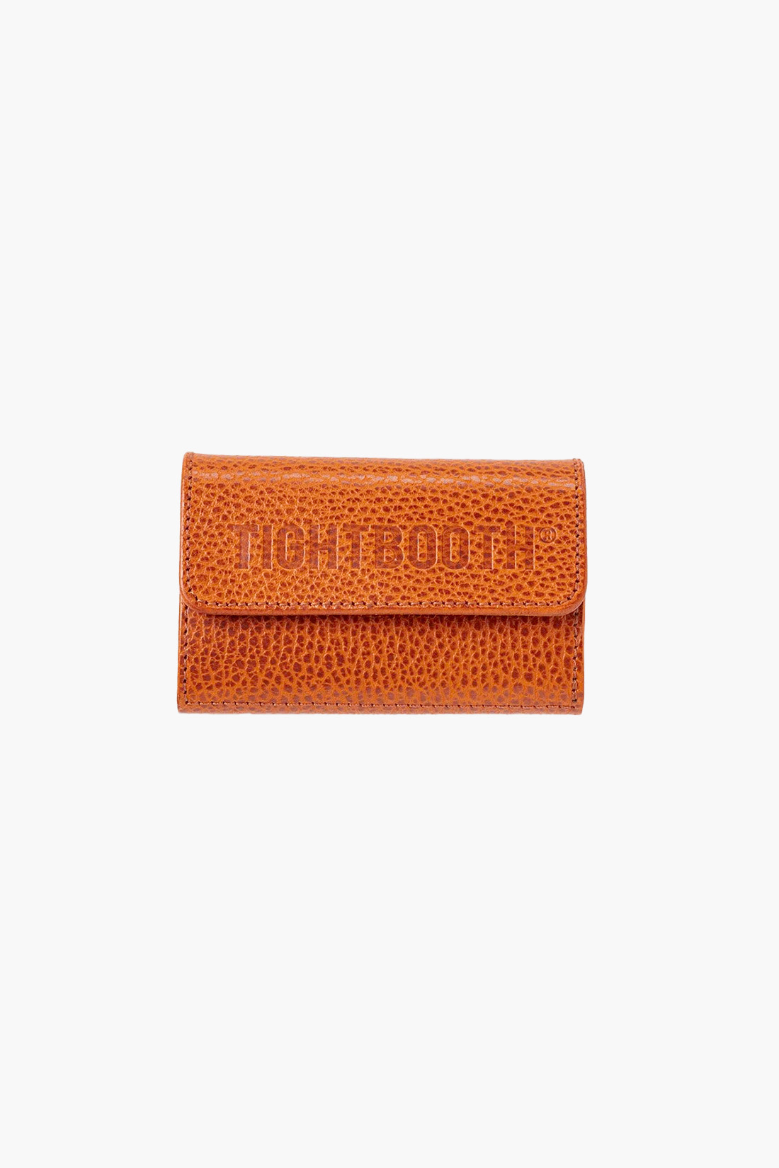 Leather key case Orange