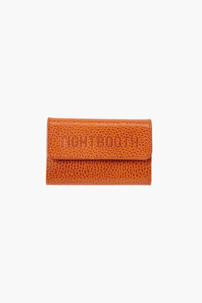 Leather key case Orange