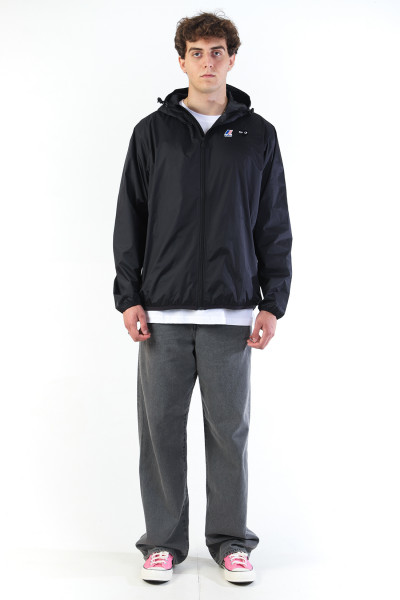 K-way hoodie zip black emblem Black