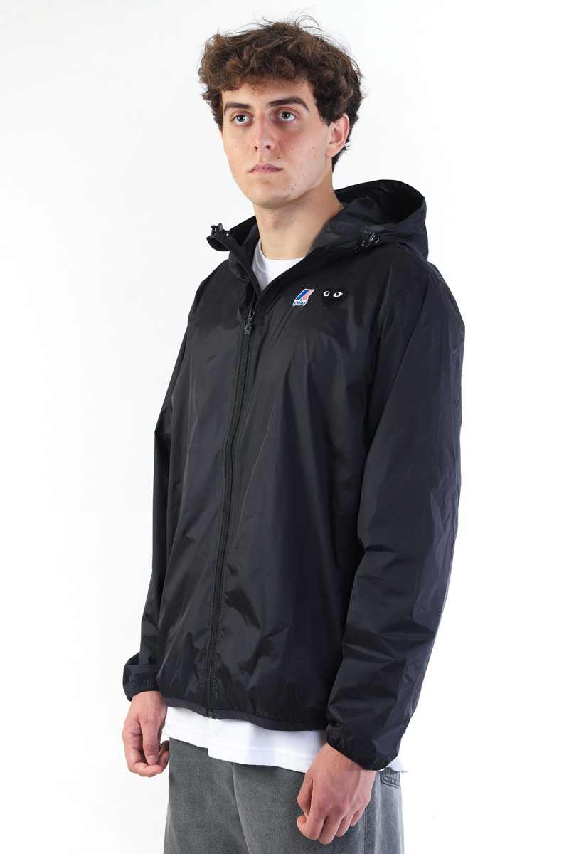 K-way hoodie zip black emblem Black