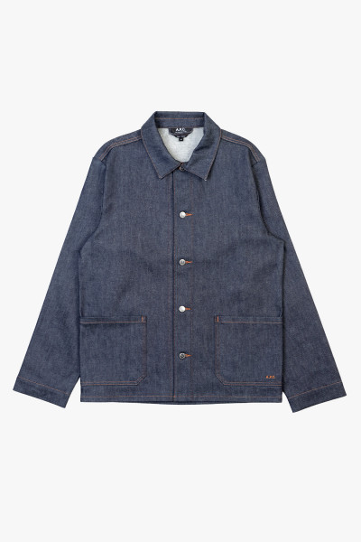 A.p.c. Veste kerlouan logo brodee Indigo - GRADUATE STORE