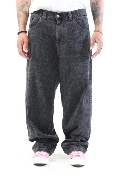Polar skate co. Big boy pants Washed black - GRADUATE STORE