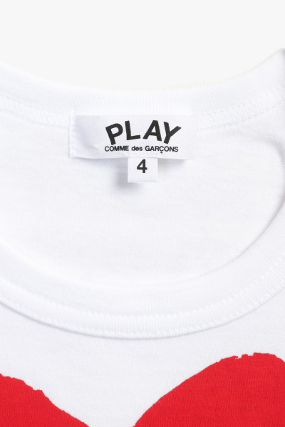 Comme des garçons play Kids t-shirt logo print White - GRADUATE ...