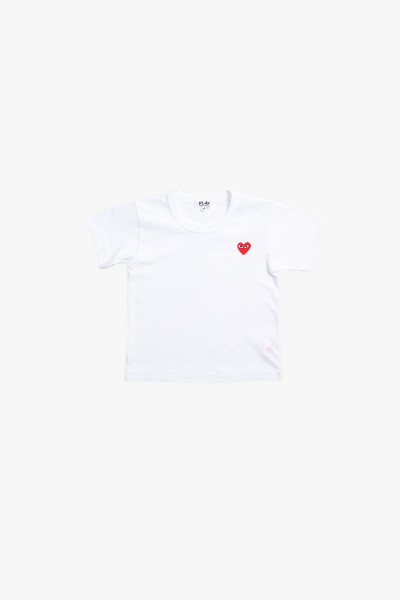 Kids t-shirt red emblem White