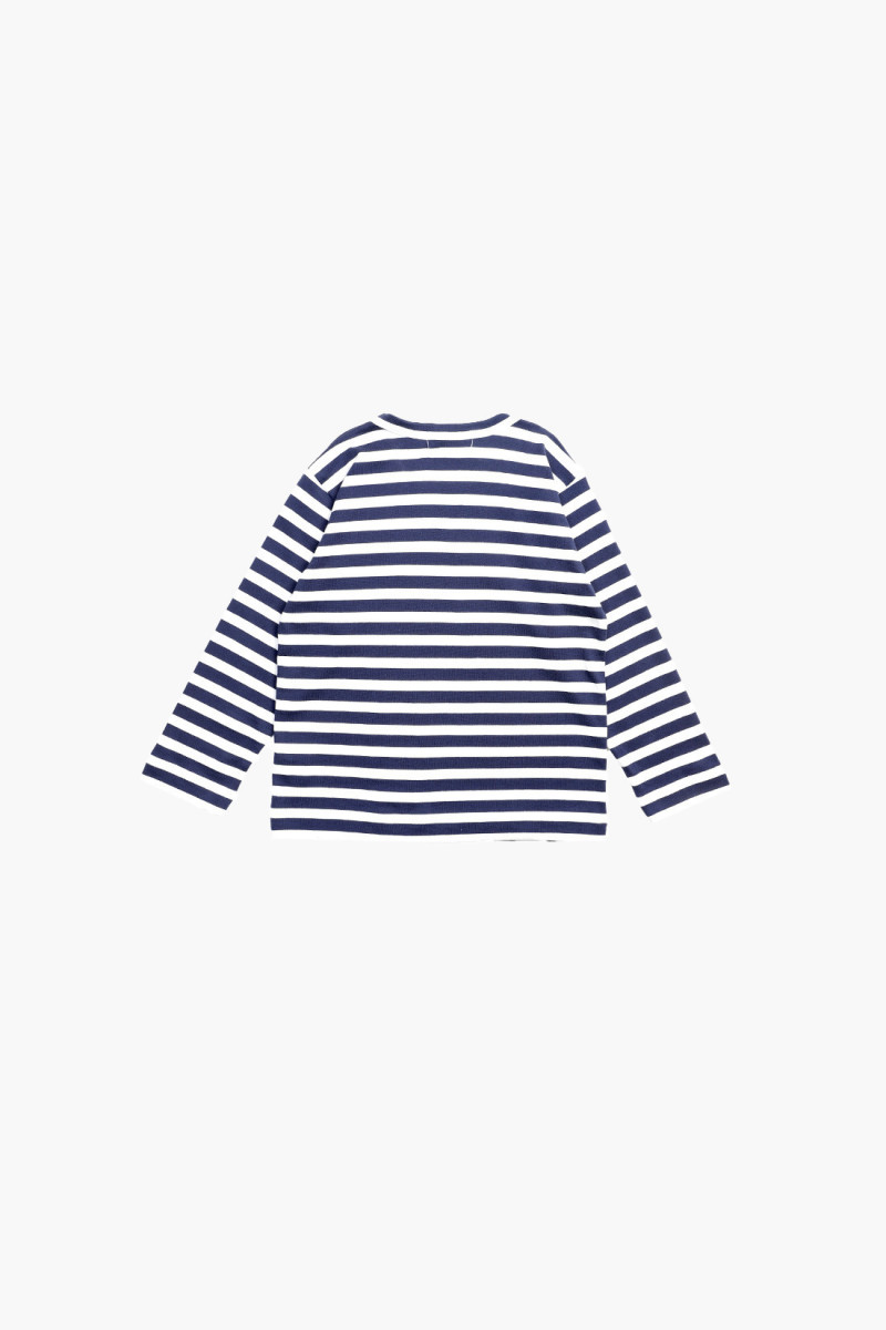 Kids t-shirt red emblem Navy/ white
