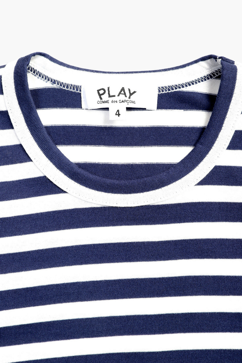 Kids t-shirt red emblem Navy/ white