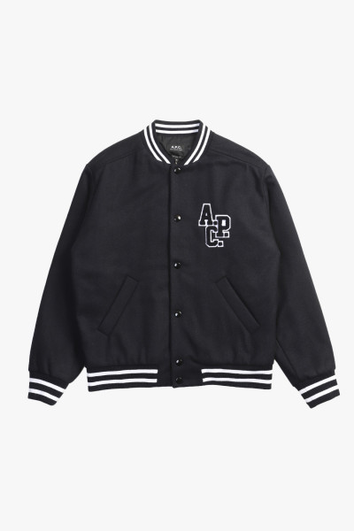 A.p.c. Blouson micky Bleu fonce chine - GRADUATE STORE
