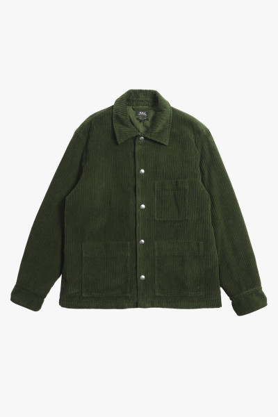 A.p.c. Veste emile Forest green - GRADUATE STORE