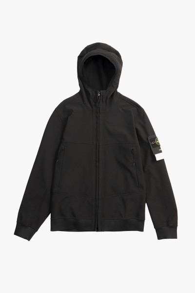 Stone island Q0322 soft shell-r v00298 Nero - GRADUATE STORE