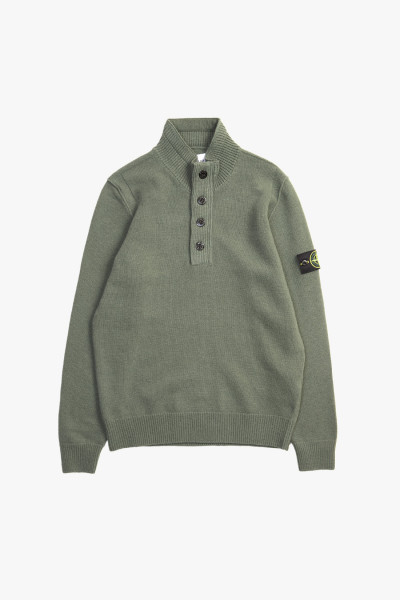 Stone island 540a3 half zip knit v0059 Muschio - GRADUATE STORE