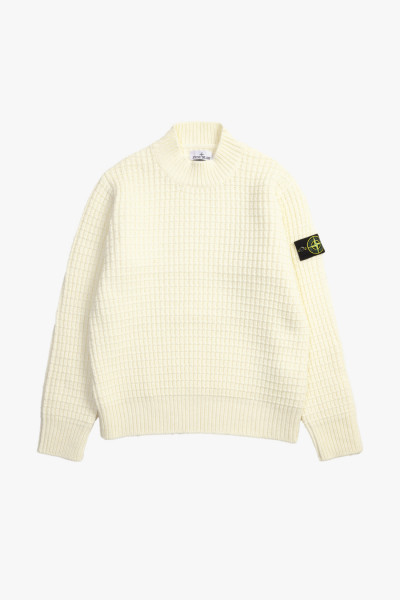 Stone island 537d5 wool jumper v0099 Bianco naturale - GRADUATE ...