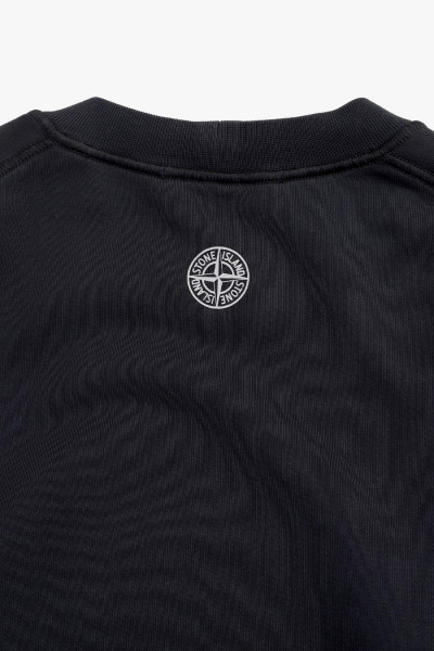 Stone island 66182 logo crewneck v0020 Blu scuro - GRADUATE STORE