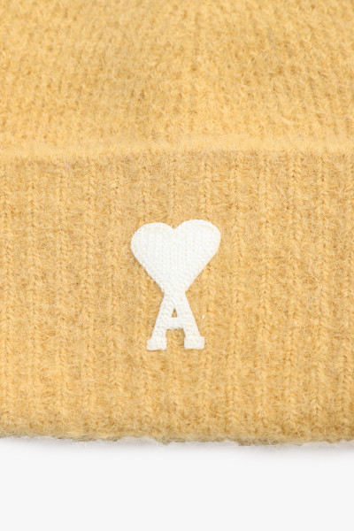 Ami Off white adc beanie Mustard - GRADUATE STORE