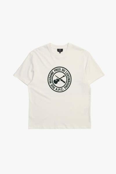 A.p.c. T-shirt boxy guitare poignard White - GRADUATE STORE