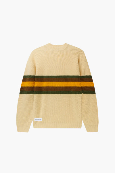 Butter goods Stripe knitted sweater Cream - GRADUATE STORE