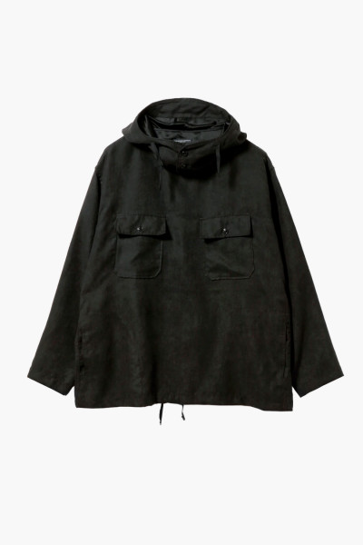 Engineered garments Cagoule shirt fake suede Black - GRADUATE STORE