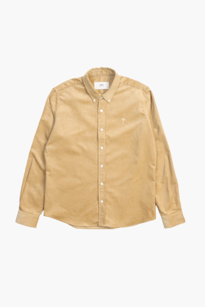Ami Classic fit shirt Sand - GRADUATE STORE