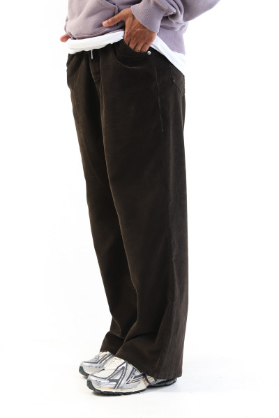 Ami Pantalon baggy fit Dark coffee - GRADUATE STORE