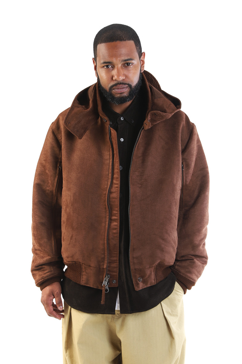 Ll jacket fake suede Brown