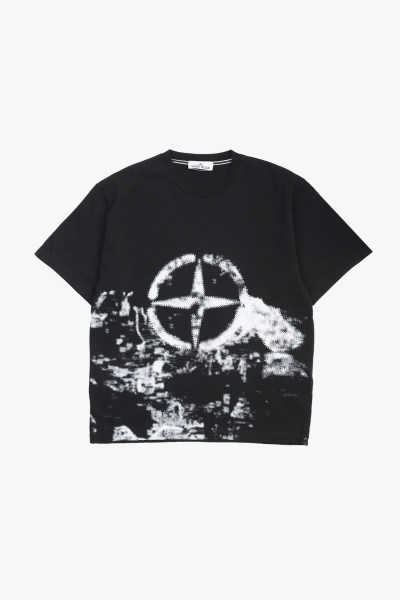 Stone island 2rce7 print tee v0029 Nero - GRADUATE STORE