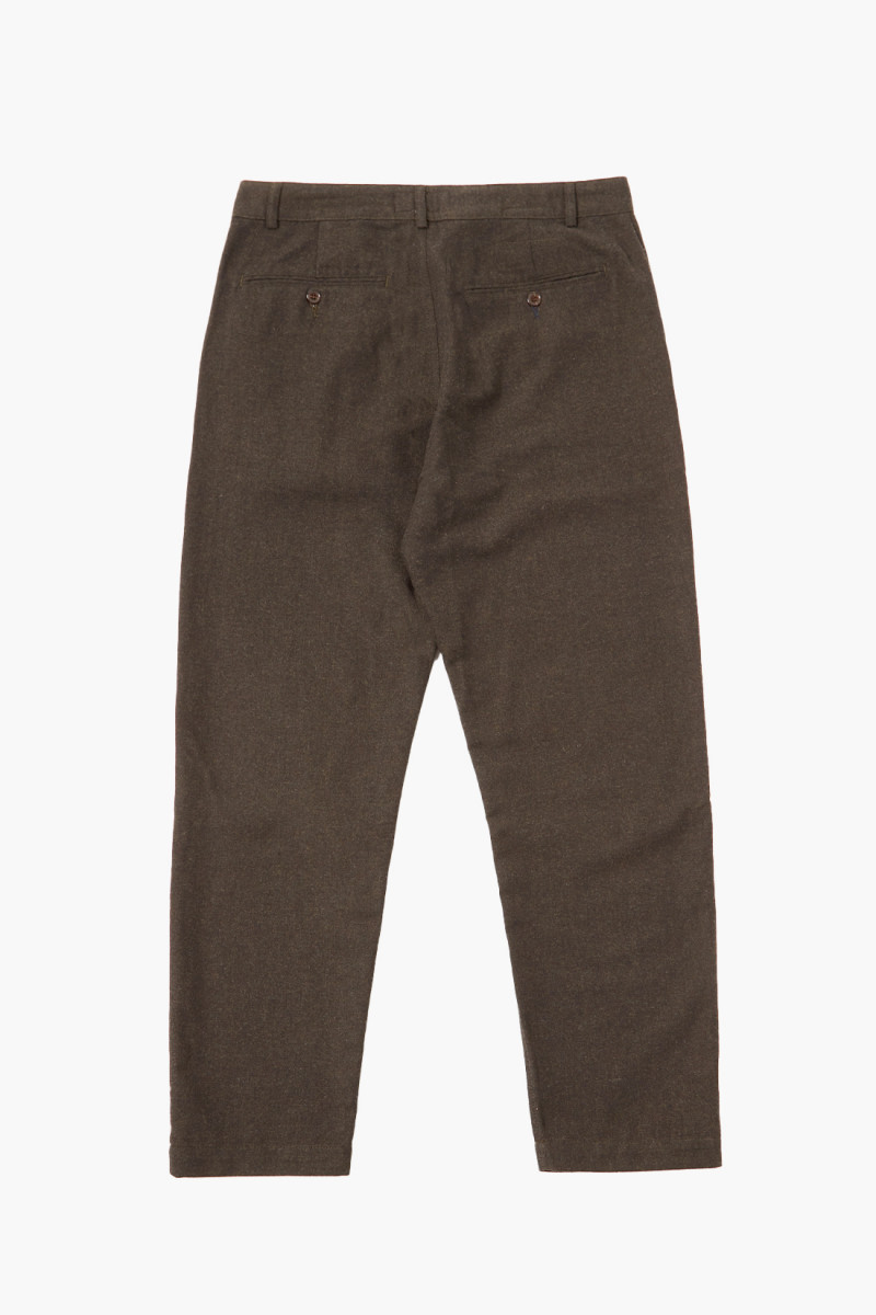 Military chino upcycled tweed Olive