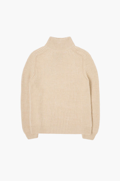 Edwin Roni high collar sweater Beige - GRADUATE STORE