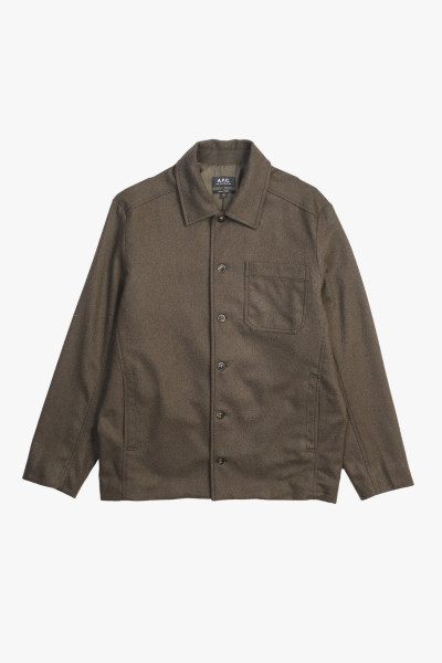 A.p.c. Veste jamie Kaki chine - GRADUATE STORE