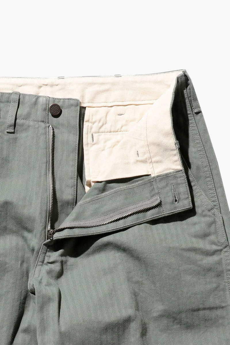 Mil trousers herringbone Sage