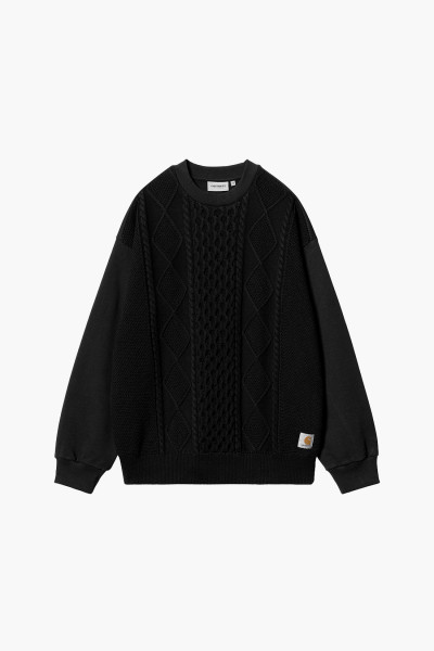Carhartt wip Tridon sweater Black - GRADUATE STORE