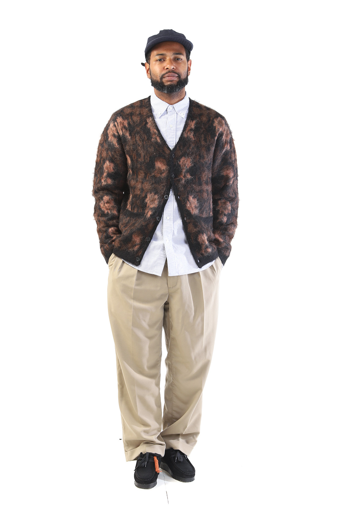 2 pleats trousers pe twill Sand 21