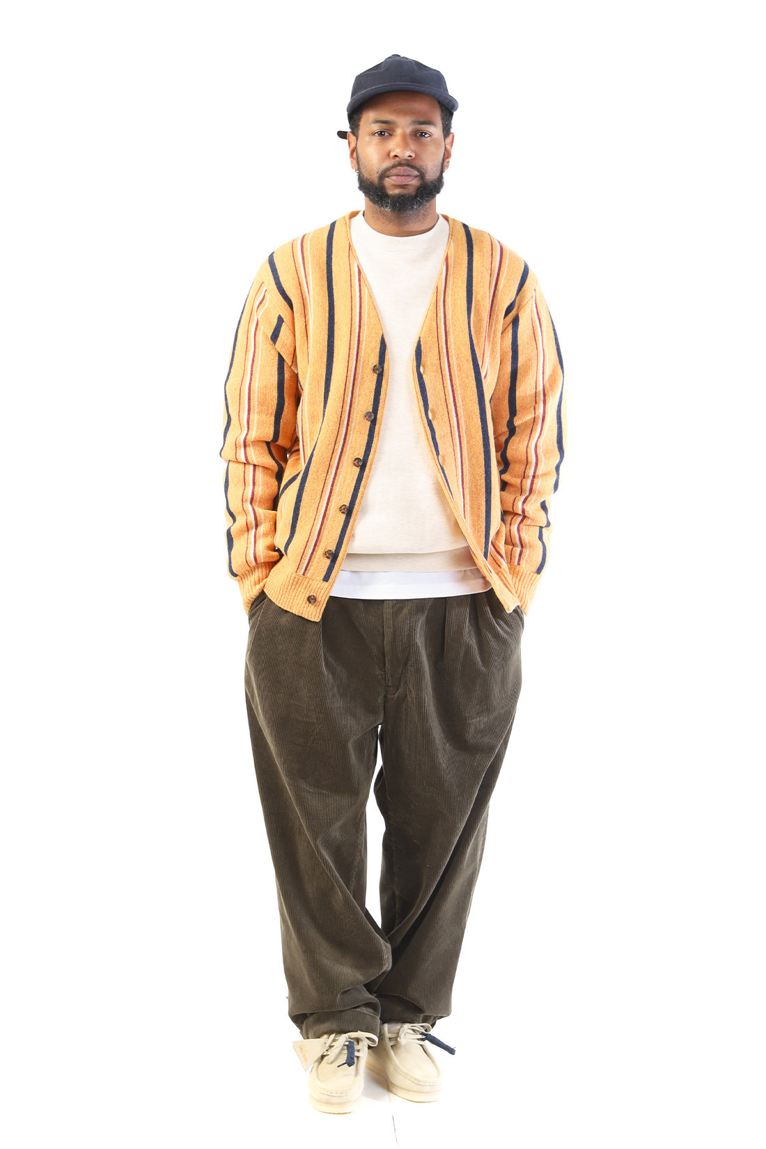 2pleats corduroy Dark green