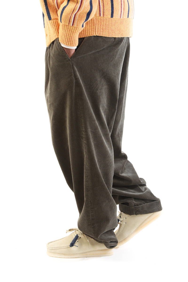 2pleats corduroy Dark green